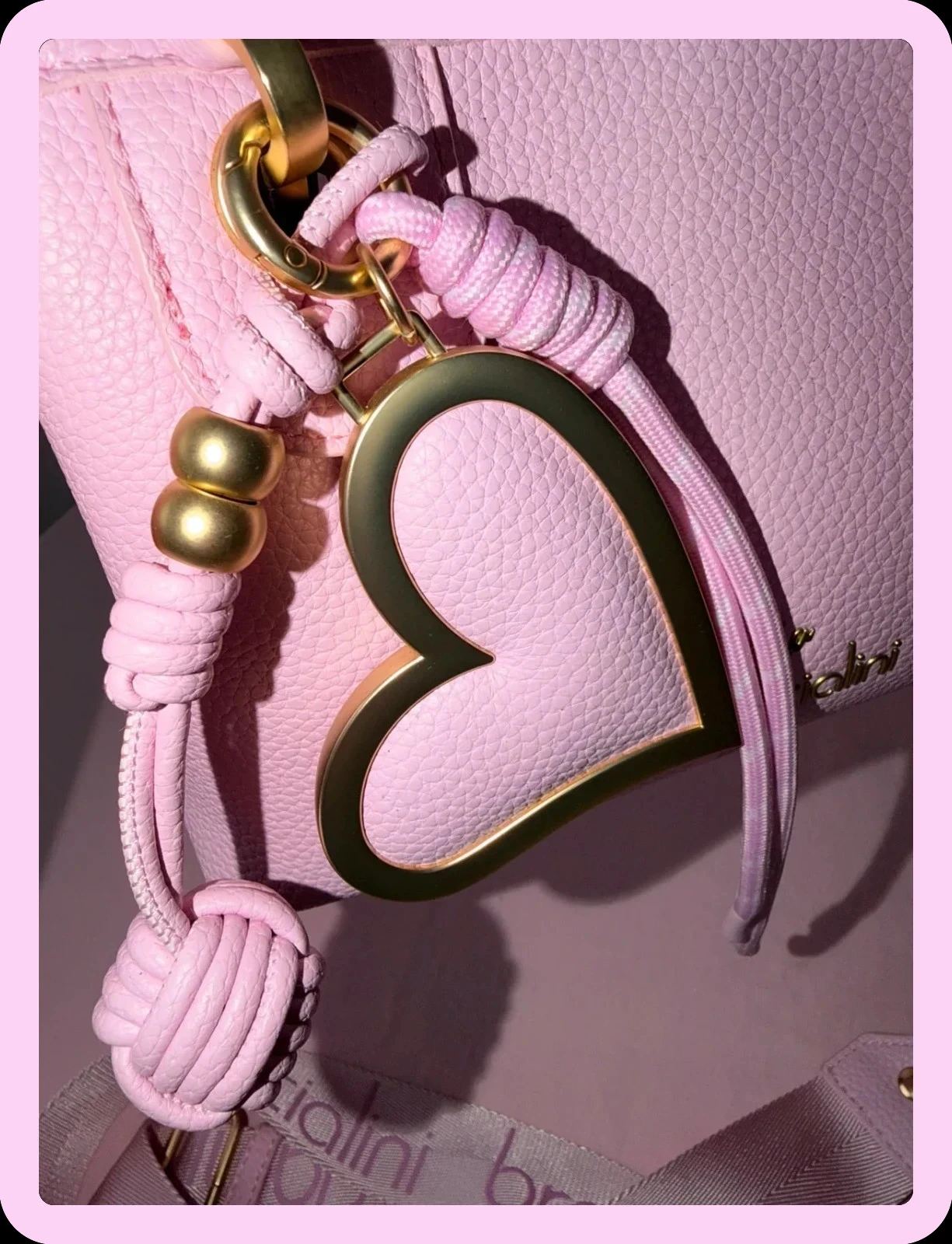 Bolsa feminina Braccialini rosa nunca usada – photo 14